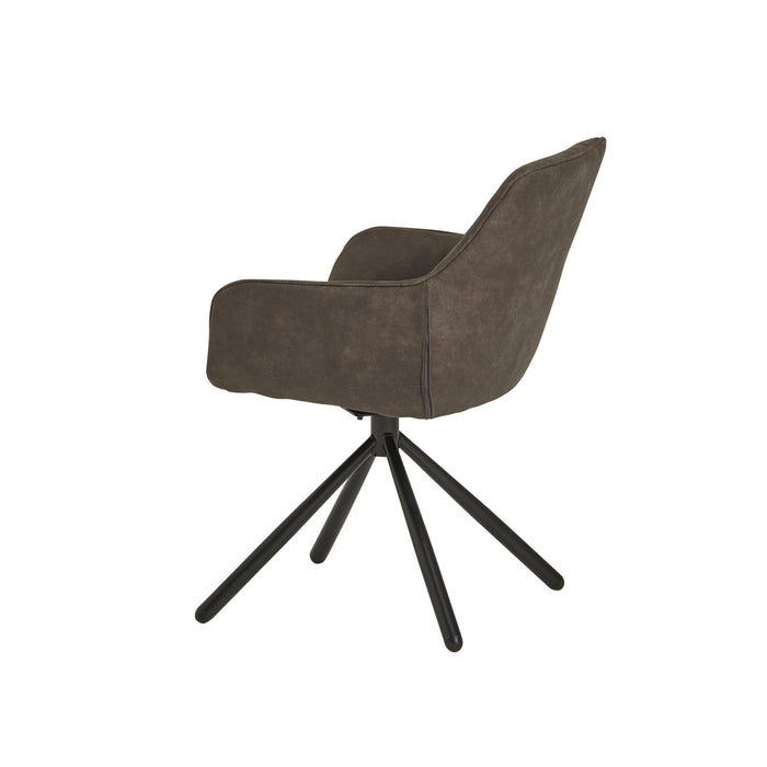 Eetkamerstoel Rebel Spider | Draaibaar 180° | Cowboy Grey 104