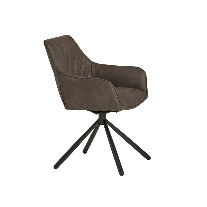 Eetkamerstoel Rebel Spider | Draaibaar 180° | Cowboy Grey 104