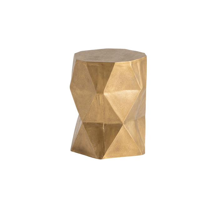 Bijzettafel 3D tabouret | Goudkleurig Brass