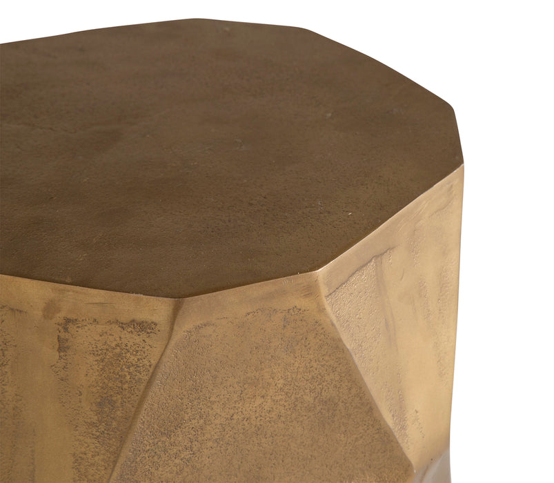 Bijzettafel 3D tabouret | Goudkleurig Brass