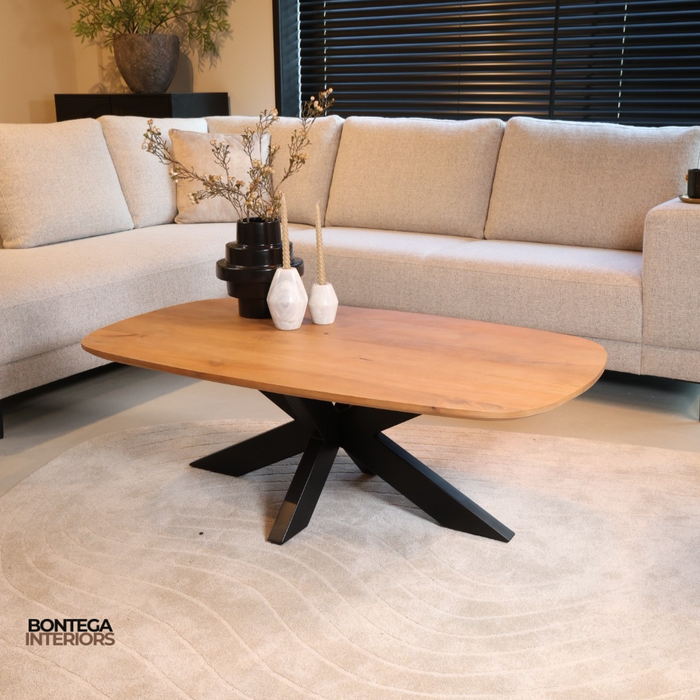 Salontafel Deens Ovaal 120cm | Akagi | Mangohout Naturel