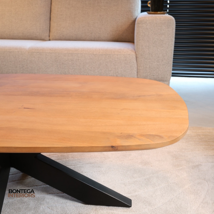 Salontafel Deens Ovaal 120cm | Akagi | Mangohout Naturel