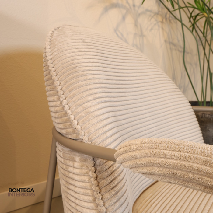 Fauteuil Elton | Rib- Stof Sand