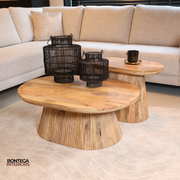 Salontafel en Bijzettafel Lund | Mangohout Naturel