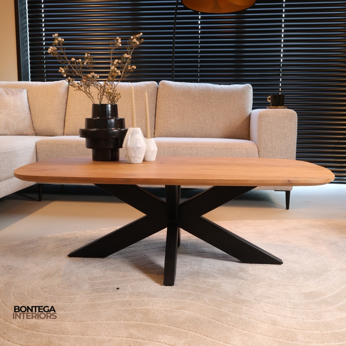 Salontafel Deens Ovaal 120cm | Akagi | Mangohout Naturel