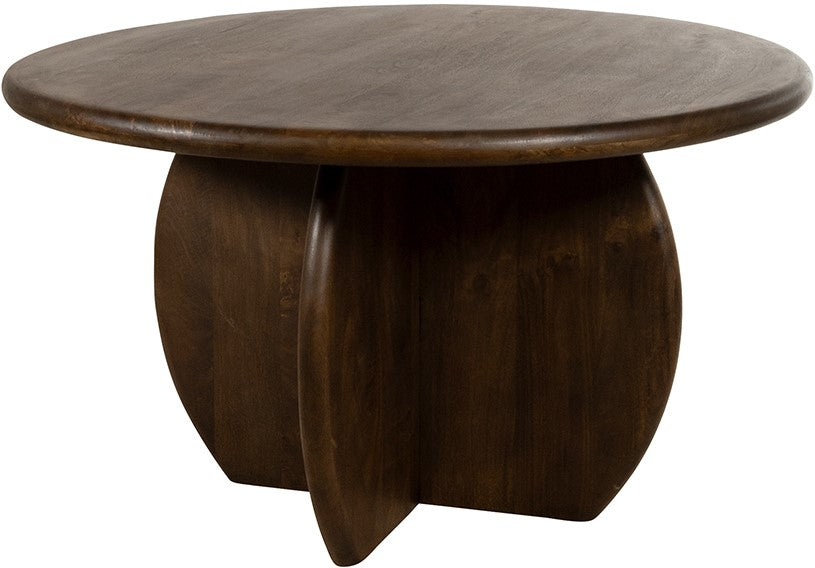 Eettafel Belly Ø130 | Mangohout Walnoot