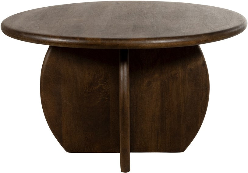 Eettafel Belly Ø130 | Mangohout Walnoot