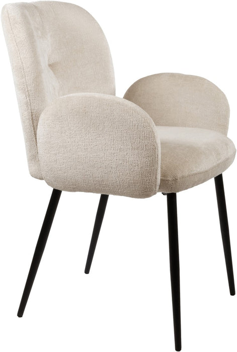 Bobby eetkamerstoel | zonder arm - Perfect Harmony | Ivory 02