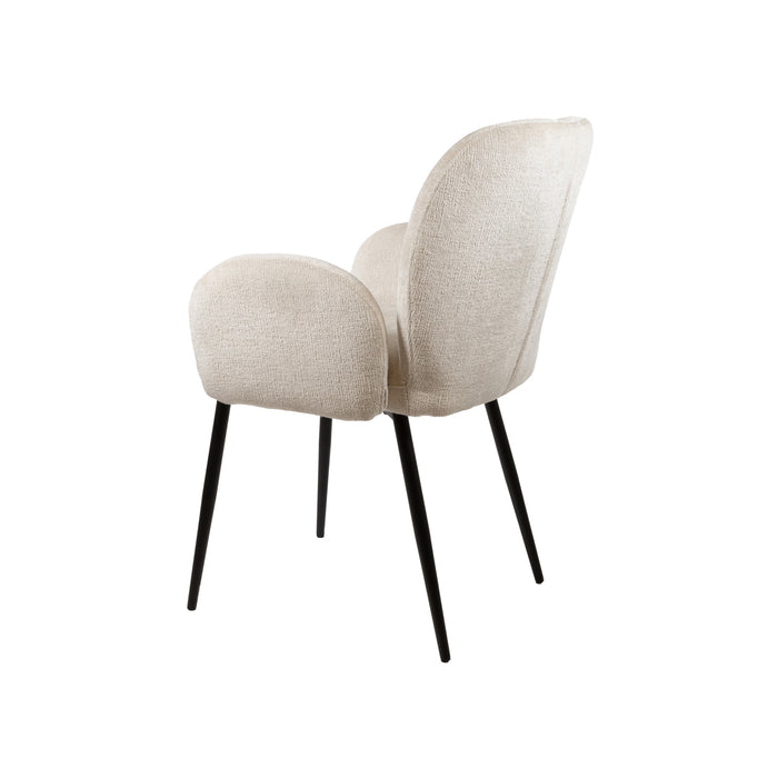 Bobby eetkamerstoel | met arm | Perfect Harmony | Ivory 02