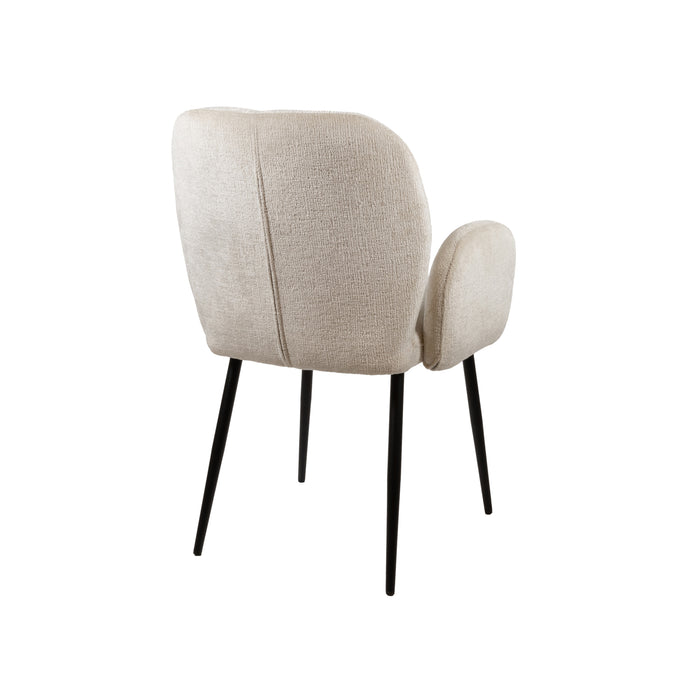 Bobby eetkamerstoel | met arm | Perfect Harmony | Ivory 02