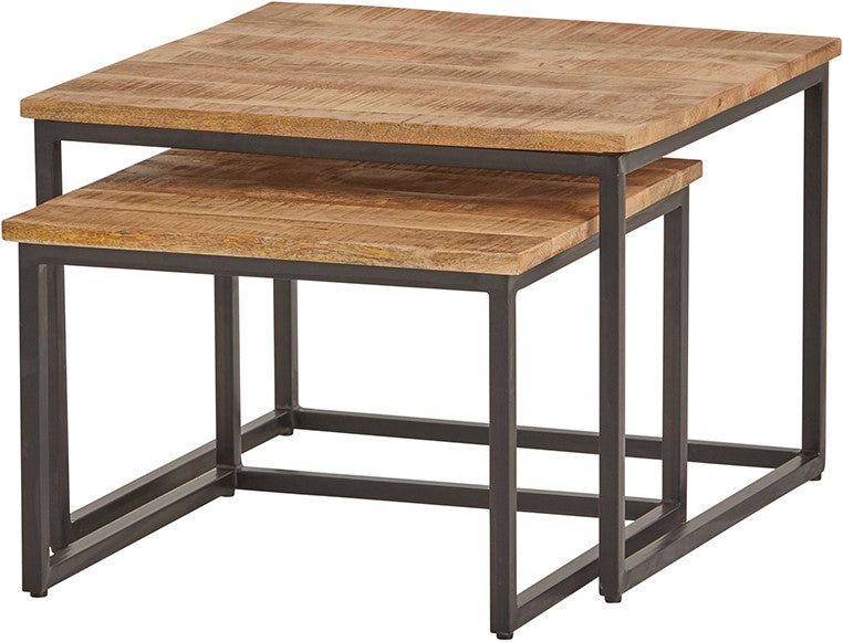 Salontafel Cuba Medium | Set van 2 | Mangohout Naturel