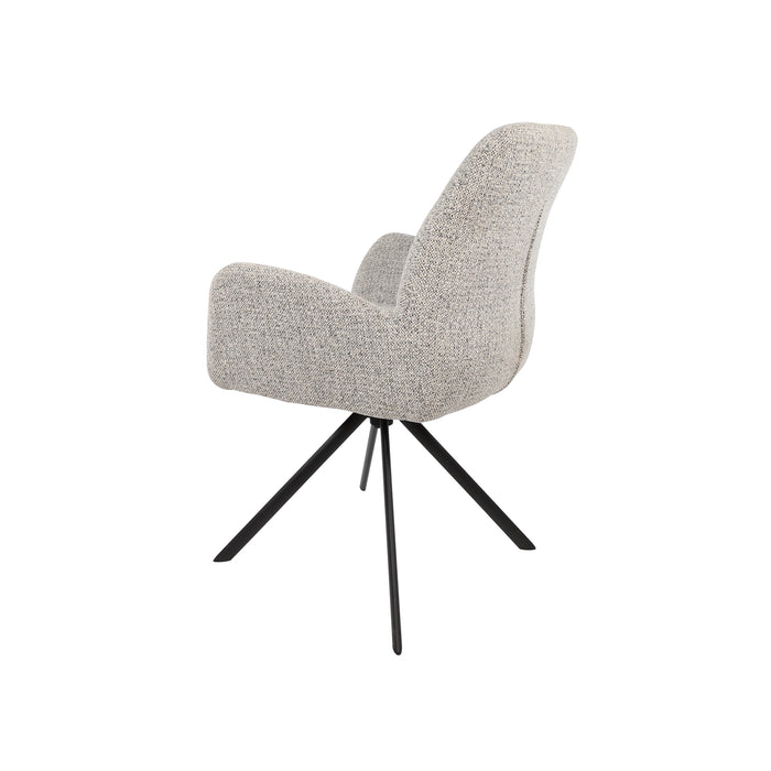 Eetkamerstoel Charles | Milan Salt 'n Pepper | Unique Collection