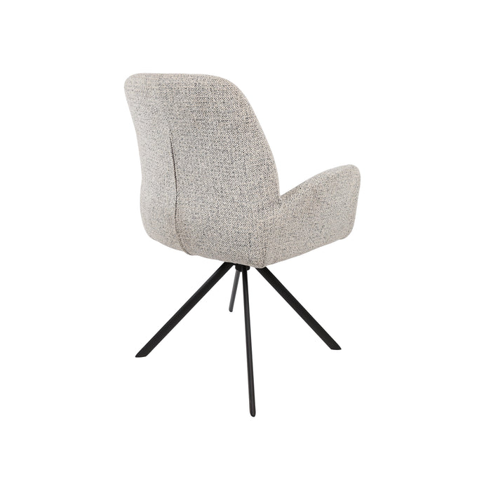 Eetkamerstoel Charles | Milan Salt 'n Pepper | Unique Collection