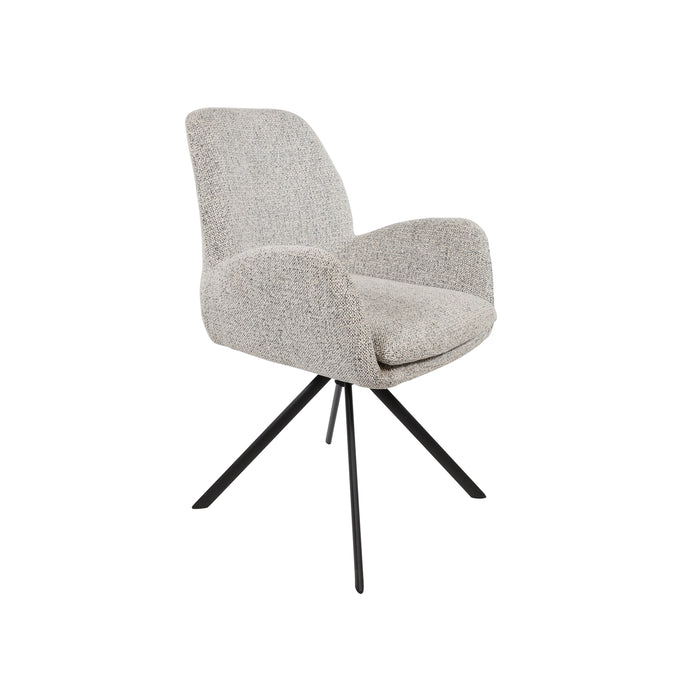 Eetkamerstoel Charles | Milan Salt 'n Pepper | Unique Collection