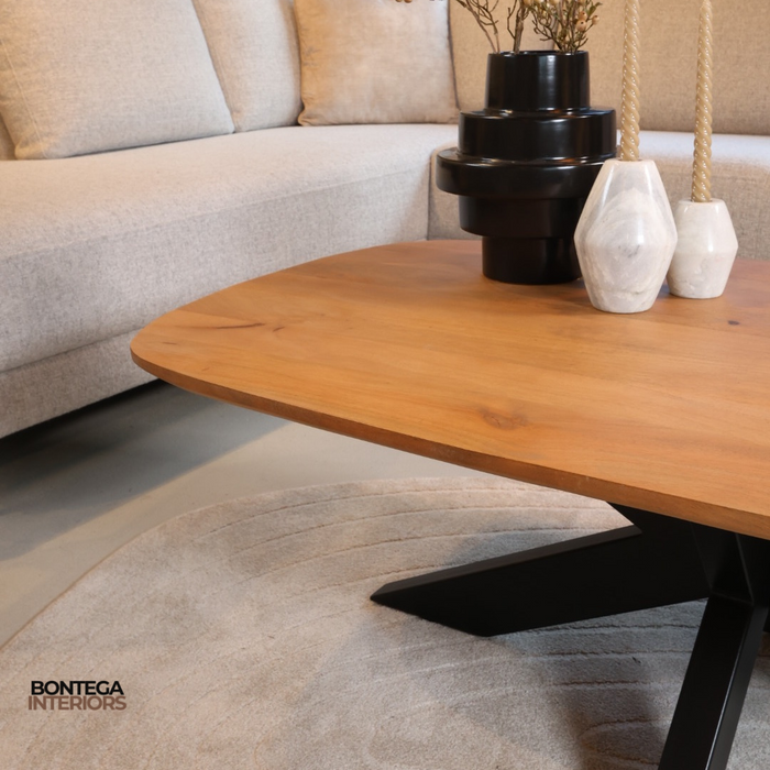 Salontafel Deens Ovaal 120cm | Akagi | Mangohout Naturel