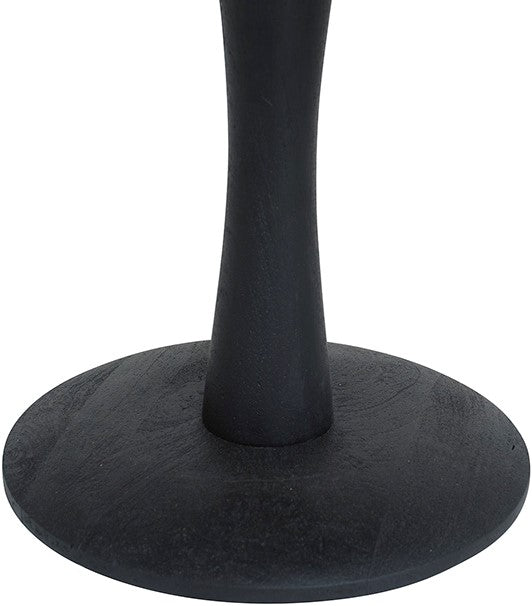 Bijzettafel Ø60cm laag | Zwart Mangohout