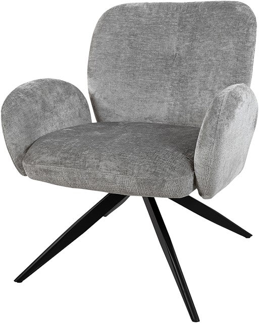 Draaifauteuil Bobby | Stof Perfect Harmony | Light grey 85