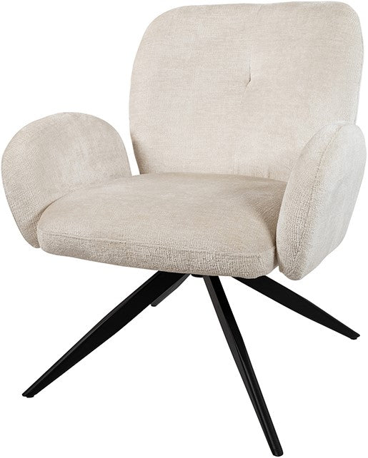 Draaifauteuil Bobby | Stof Perfect Harmony | Ivory 02