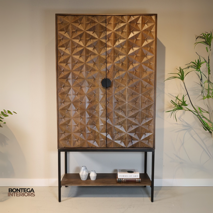 Trinity 2-deurs kast | Mangohout Brown Walnut