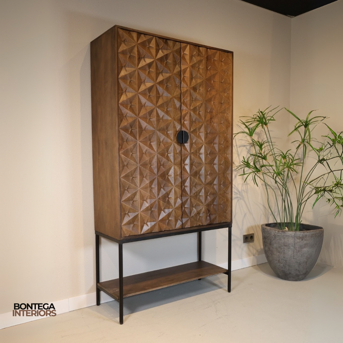 Trinity 2-deurs kast | Mangohout Brown Walnut