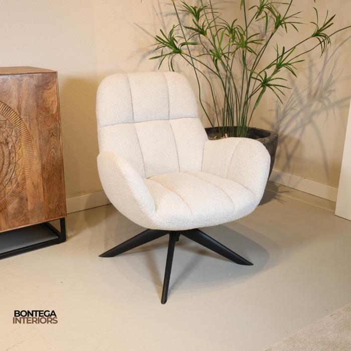 Draaifauteuil Elvis | Stof Monet Pearl 0855