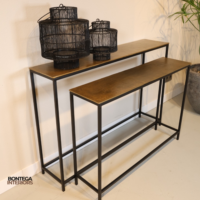 Sidetable Baku | Set van 2 | Goud Metaal