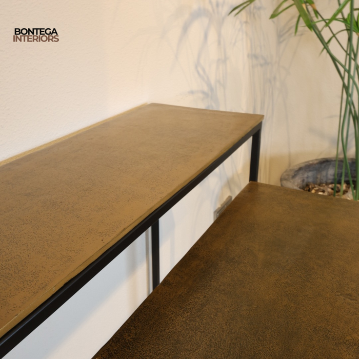 Sidetable Baku | Set van 2 | Goud Metaal
