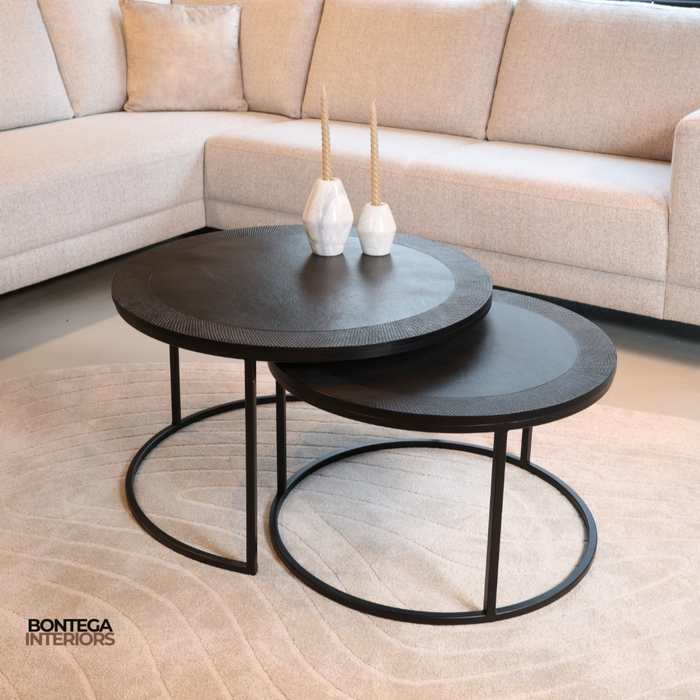 Verona salontafel set van 2, Black