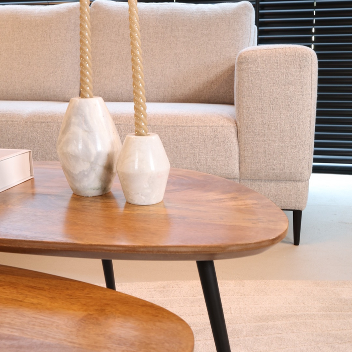 Salontafel Flare | Set van 2 | Mangohout Naturel