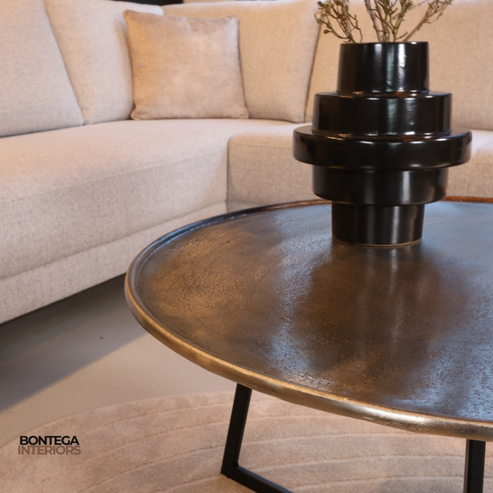 Salontafel Interlagos | Set van 2 | Raw nickel black patina