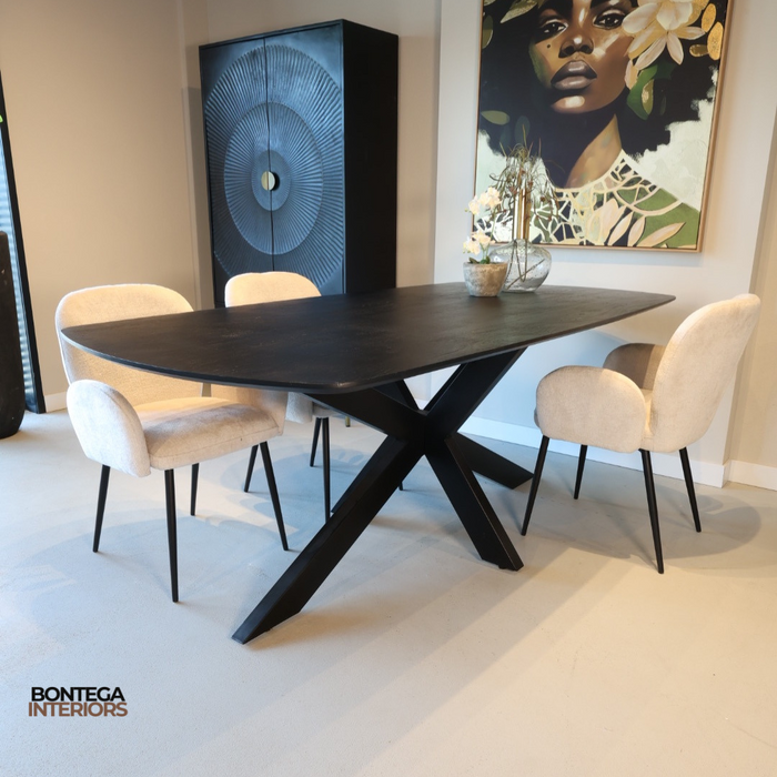 Eettafel Akagi Deens Ovaal | Acacia Black
