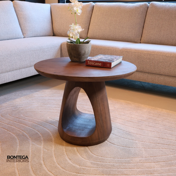 Salontafel Bremen Ø60, Ø70, Ø90 - Brown Walnut