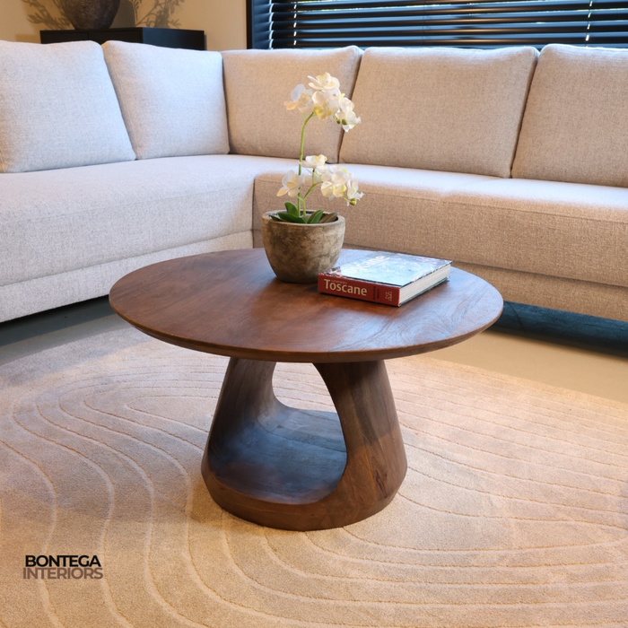 Salontafel Bremen Ø60, Ø70, Ø90 - Brown Walnut