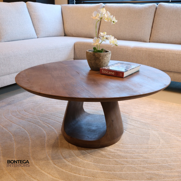 Salontafel Bremen Ø60, Ø70, Ø90 - Brown Walnut