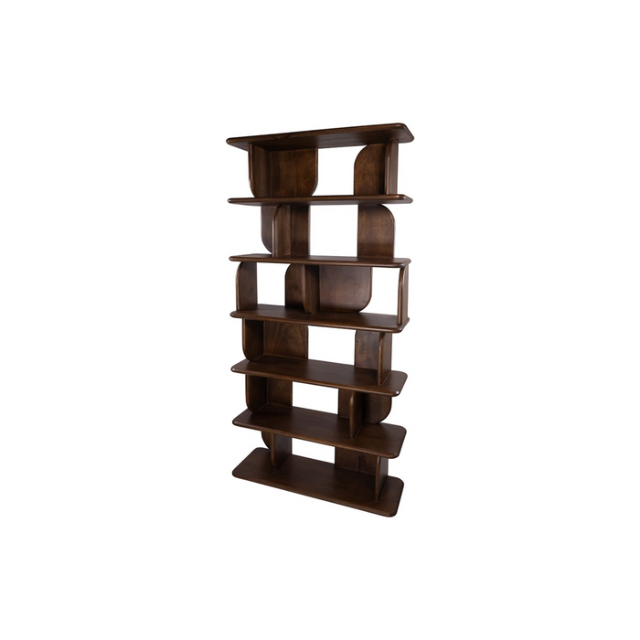 Oregano boekenkast Mangohout Walnoot Bruin | Oregano Collectie