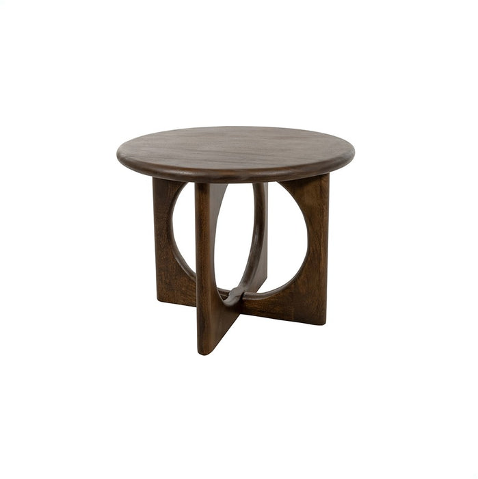 Salontafel Ø60cm | Mangohout Walnoot