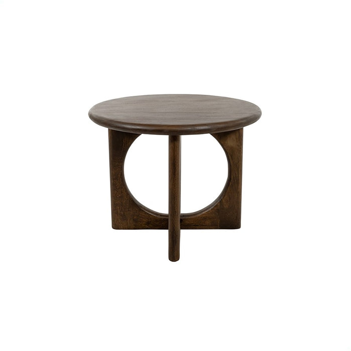 Salontafel Ø60cm | Mangohout Walnoot