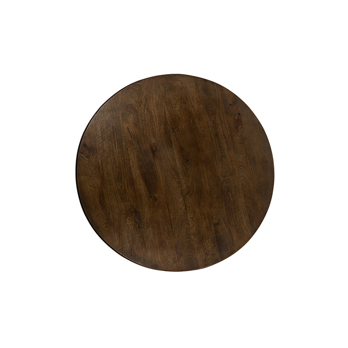 Bijzettafel en Salontafel Ø50 en Ø100, H40 en H50, Brown Walnut