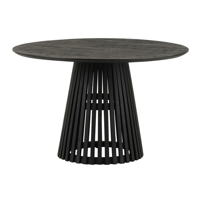 Eettafel Burundi Rond | Zwart Acaciahout