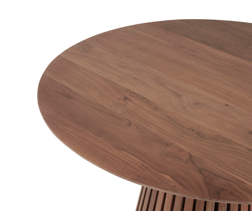 Eettafel Burundi Rond | Acaciahout Naturel