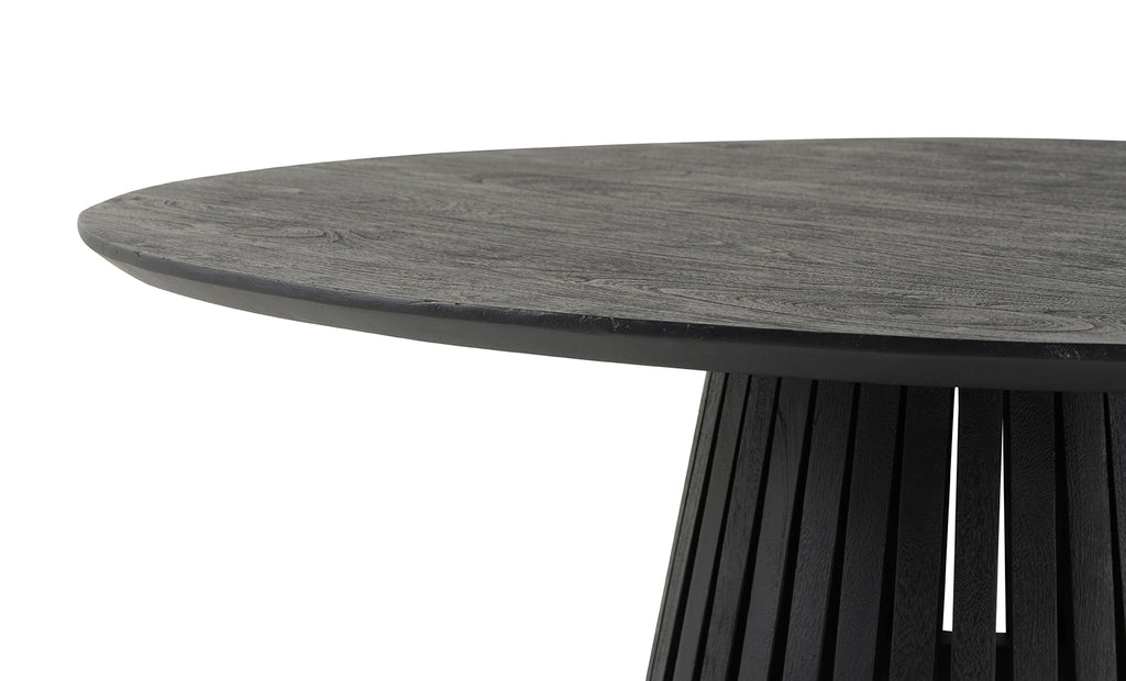 Eettafel Burundi Rond | Zwart Acaciahout